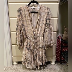 Snake print dress
